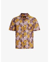 AllSaints - Visalia Floral-print Relaxed-fit Woven Shirt - Lyst