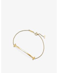 Tiffany & Co. - Tiffany T Smile Medium 18Ct- Bracelet - Lyst