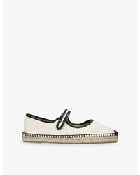 Castañer - Padua Mary-Jane Leather And Canvas Espadrilles - Lyst