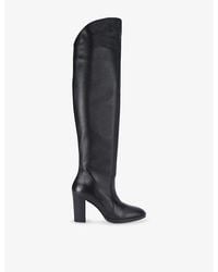 Carvela Kurt Geiger - Allora Over-The-Knee Faux-Leather Heeled Boots - Lyst