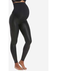Spanx - Mama Faux-leather leggings - Lyst