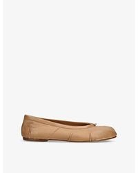 Maison Margiela - Tabi Split-Toe Leather Ballet Flats - Lyst