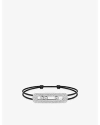 Messika - Move Large Titanium Pavé And 1.85Ct Diamond Cord Bracelet - Lyst