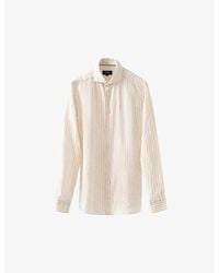 Eton - Striped Slim-fit Linen Shirt - Lyst