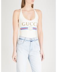 gucci white bathing suit