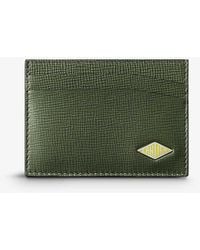 Cartier - Losange Logo-plaque Grained Leather And Palladium Wallet - Lyst