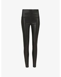 AllSaints - Cora Leather leggings - Lyst