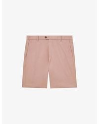 Reiss - Wicket Regular-Fit Stretch-Cotton Chino Shorts - Lyst