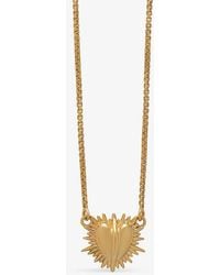 Rachel Jackson - Electric Love 22ct Yellow-gold Plated Sterling-silver Mini Pendant Necklace - Lyst