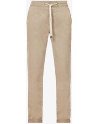 PAIGE - Fraser Drawstring-waistband X-leg Slim-fit Stretch-woven Trousers - Lyst