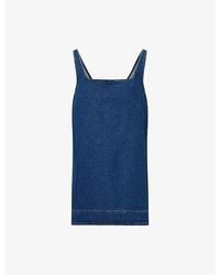 Reformation - Myla Cotton Denim Mini Dress - Lyst