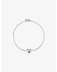 Monica Vinader - Heart-Charm Sterling- Bracelet - Lyst