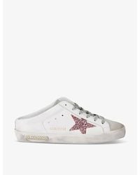 Golden Goose - Glitter Super-Star Sabot Sneakers - Lyst