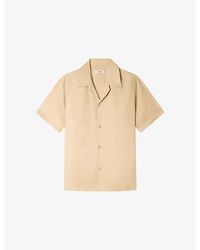 Sandro - Shark-Collar Relaxed-Fit Woven Shirt - Lyst