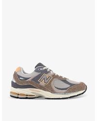New Balance - 2002 Branded Suede And Mesh Low-top Trainers - Lyst