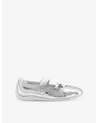 PUMA - Speedcat Leather Ballet Flats - Lyst