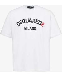 DSquared² - Milano Logo-print Relaxed-fit Cotton-jersey T-shirt X - Lyst