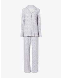 THE NAP CO - Stretch Long-Sleeve Modal-Jersey Pyjama Set - Lyst