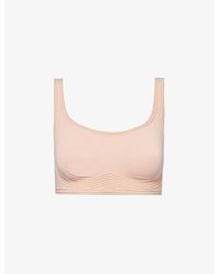 Wolford - Contour Skin Scoop-Neck Stretch-Woven Bra - Lyst