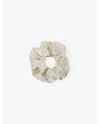 Sandro - Floral-Print Woven Scrunchie - Lyst