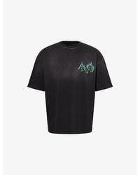 Amiri - Flames Oversized Cotton-Jersey T-Shirt - Lyst