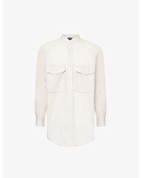 Emporio Armani - Curved-hem Regular-fit Cotton-poplin Shirt Xx - Lyst