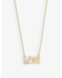 Vivienne Westwood - Erica Orb-embellished Gold-plated 925 Sterling Silver And Cubic Zirconia Pendant Necklace - Lyst