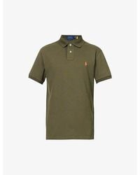 Polo Ralph Lauren - Logo-embroidered Custom-fit Cotton-piqué Polo Shirt - Lyst