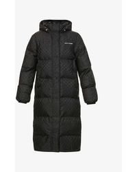 Daily Paper Hopuff Patterned Padded Shell Coat - Black