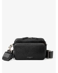 Aspinal of London - Reporter Logo-embellished Leather Cross-body Bag - Lyst