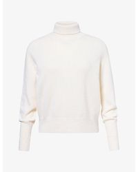 Victoria Beckham - Marie High-Neck Merino-Wool Jumper - Lyst