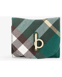 Burberry - Rocking Check-pattern Wool-blend Wallet - Lyst