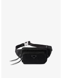 Prada - Logo-Plaque Re-Nylon Belt Bag - Lyst