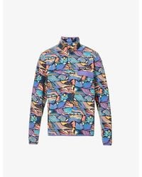 Patagonia - Synchilla Snap-t Graphic-patterned Recycled-polyester Fleece Sweatshirt - Lyst