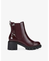 Carvela Kurt Geiger - Ignite Faux Patent-Leather Heeled Chelsea Boots - Lyst