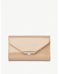 LK Bennett - Lucy Patent Leather Clutch - Lyst