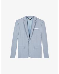 The Kooples - Single-Breasted Notch-Lapel Wool Blazer - Lyst