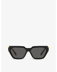 Tiffany & Co. - Tf4205u Branded-arm Irregular-frame Acetate Sunglasses - Lyst