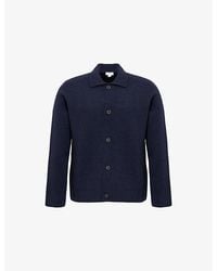 Sunspel - Double-Faced Long-Sleeve Cotton-Wool Blend Jacket - Lyst