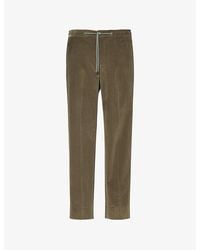 Corneliani - Regular-fit Straight-leg Mid-rise Stretch-cotton Trousers - Lyst