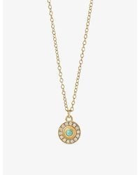 Astley Clarke - Celestial Nazar 18Ct-Plated Sterling- And Pendant Necklace - Lyst