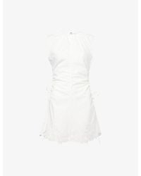 SIR. - Klara Ruched Cotton Mini Dress - Lyst