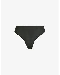 Skims - Fits Everybody Mid-Rise Stretch-Woven Thong Xxl - Lyst