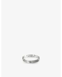 Cartier - Love Small 18ct White-gold Wedding Band - Lyst