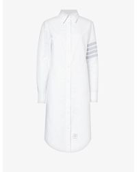 Thom Browne - Four-bar Relaxed-fit Cotton Shirt Dress - Lyst