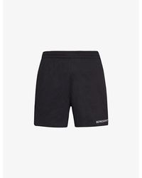 Represent - Brand-embroidered Regular-fit Stretch Cotton-blend Shorts - Lyst