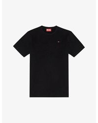 DIESEL - T-just-microdiv Logo-embroidered Cotton T-shirt X - Lyst