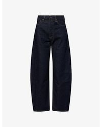 Agolde - Luna Pieced Barrel-Leg Denim Jeans - Lyst