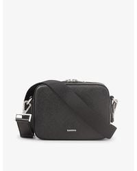 Sandro - Logo-Embellished Leather Cross-Body Bag - Lyst