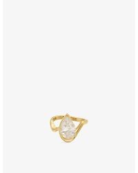 Indigo Lune - Lyric 18Ct Plated Stainless Steel Ring - Lyst